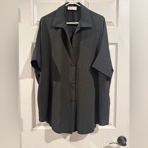 Discount Divas Black Oversized Blouse